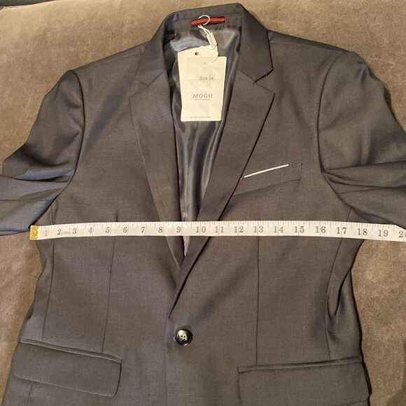 Mogu Men’s Gray Jacket Size 34 NWT - Picture 6 of 12